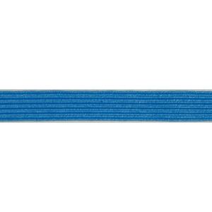 BLUE 10mm Premium Braided Elastic, By the Metre