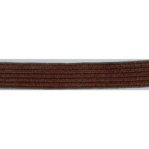 BROWN 10mm Premium Braided Elastic, By the Metre