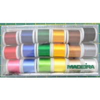 Madeira Rayon 40 Thread Gift Pack, 18 Spools x 200m Embroidery Thread