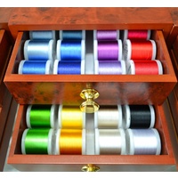 Madeira Mini Treasure Chest 8110, Rayon Embroidery Thread 200m x 48 Spool Chest