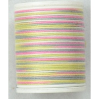 Cotona No. 4, 100M Spool Egyptian Cotton Thread, #2405 SOFT ICE VARIEGATED