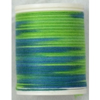 Cotona No. 4, 100M Spool Egyptian Cotton Thread, #2409 AMAZONE VARIEGATED