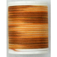 Cotona No. 4, 100M Spool Egyptian Cotton Thread, #2410 CAPPUCCINO VARIEGATED