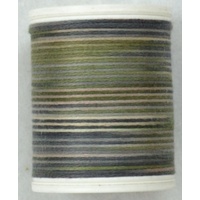 Cotona No. 4, 100M Spool Egyptian Cotton Thread, #2414 MOCCA VARIEGATED