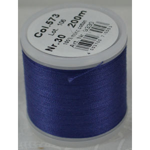 Madeira Cotona 30, 200m Embroidery &amp; Quilting Thread Colour 573 Dusty Navy