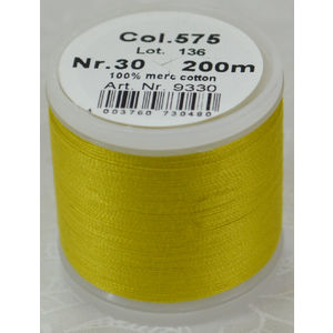 Madeira Cotona 30, 200m Embroidery & Quilting Thread Colour 575 Mustard Yellow