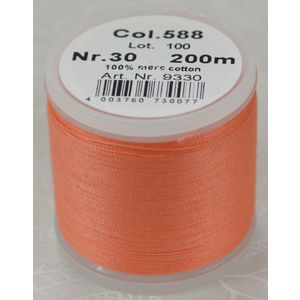 Madeira Cotona 30, 200m Embroidery &amp; Quilting Thread Colour 588 Salmon