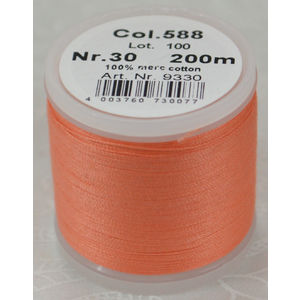 Madeira Cotona 30, 200m Embroidery & Quilting Thread Colour 588 Salmon