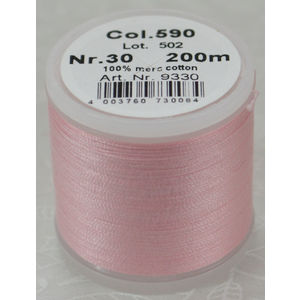 Madeira Cotona 30, 200m Embroidery &amp; Quilting Thread Colour 590 Light Pink