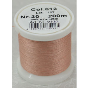 Madeira Cotona 30, 200m Embroidery &amp; Quilting Thread Colour 612 Dark Ecru