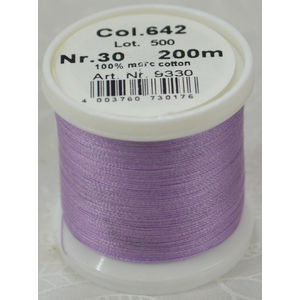 Madeira Cotona 30, 200m Embroidery &amp; Quilting Thread Colour 642 Lavender