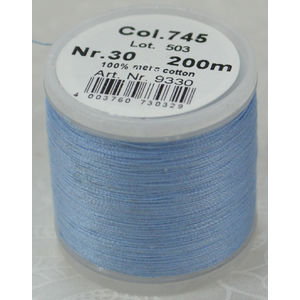 Madeira Cotona 30, 200m Embroidery &amp; Quilting Thread Colour 745 Periwinkle