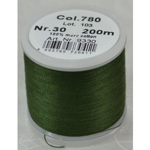 Madeira Cotona 30, 200m Embroidery &amp; Quilting Thread Colour 780 Dark Pine Green