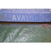 Madeira Avalon Wash Away Stabiliser (Solvy), 50cm x 100cm Transparent Stabiliser