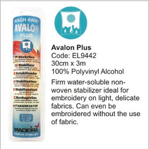 Madeira Avalon Plus Washaway Embroidery Stabilizer 30cm x 3m Roll
