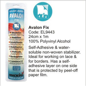 Madeira Avalon Fix Washaway Stabilizer 24cm x 1m Roll, Ideal For Lace