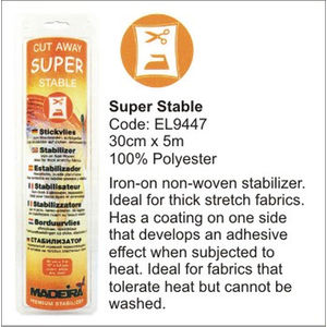 Madeira Super Stable Cut Away Embroidery Stabilizer, 30cm x 5m Roll