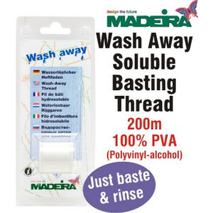 Madeira Wash Away Soluble Basting Thread, 200m Snapspool
