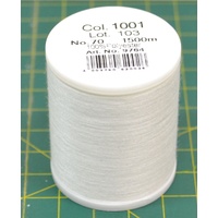 Madeira Bobbinfil 70, White, 1500M Spool, 100% Polyester, Rheingold German Made