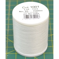 Madeira Bobbinfil 70, White, 1500M Spool, 100% Polyester, Rheingold German Made