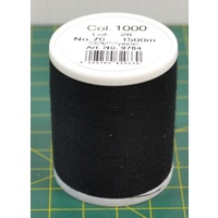 Madeira Bobbinfil 70, BLACK, 1500M Spool, 100% Polyester, Rheingold German Made