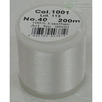 Madeira Knit-In Elastic, 100% Elasthan, 200m Spool, Clear