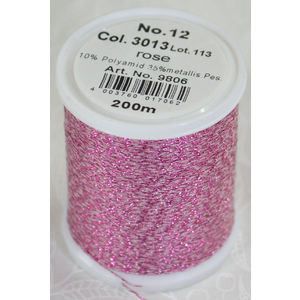 Madeira Glamour 12, #3013 - Rose 200m Metallic Embroidery Thread