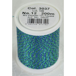 Madeira Glamour 12, #3037 - Jade Green 200m Metallic Embroidery Thread