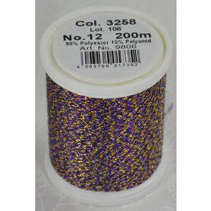Madeira Glamour 12, #3258 - Bishop Gold 200m Metallic Embroidery Thread