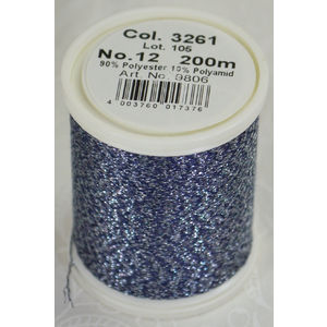 Madeira Glamour 12, #3261 - Black Pearl 200m Metallic Embroidery Thread