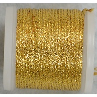 Madeira Metallic No. 8 Hand Embroidery Thread, #8014 DARK GOLD, 20m Spool