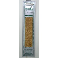 Madeira Perle No. 10 Metallic Hand Embroidery Thread, 20m Colour SULTAN GOLD 321