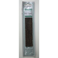 Madeira Perle No. 10 Metallic Hand Embroidery Thread, 20m Colour BRONZE 328