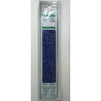 Madeira Perle No. 10 Metallic Hand Embroidery Thread, 20m Colour LAPIS 338