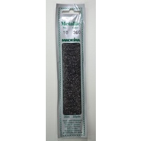 Madeira Perle No. 10 Metallic Hand Embroidery Thread, 20m Colour BLACK PEARL 360
