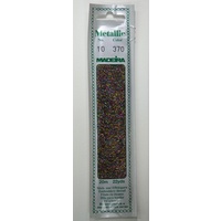 Madeira Perle No. 10 Metallic Hand Embroidery Thread, 20m Colour PEACOCK 370