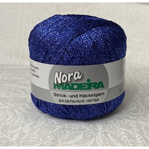 Madeira Metallised Nora Knitting & Crochet Yarn, 100m Colour 338 SAPPHIRE BLUE
