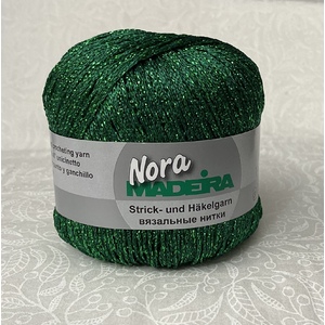 Madeira Metallised Nora Knitting & Crochet Yarn, 100m Colour 358 EMERALD GREEN