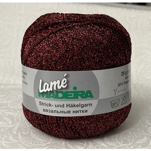 Madeira LAME Crochet &amp; Knitting Yarn, 175m Colour 415 CAMELLIA