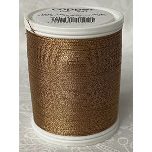 Madeira Metallic No.15 Hand Embroidery Thread, 300m Spool, Colour COPPER