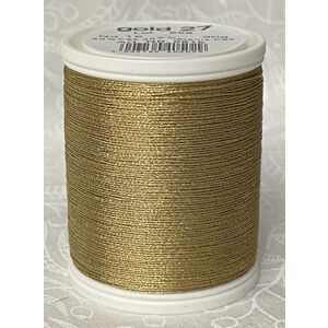 Madeira Metallic No.15 Hand Embroidery Thread, 300m Spool, Colour Gold 27