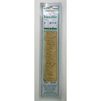 Madeira No. 4, 20m Metallic Hand Embroidery Thread, BRASS Colour 4003
