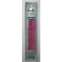Madeira No. 4, 20m Metallic Hand Embroidery Thread, CORAL Colour 4013