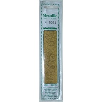 Madeira No. 4, #4024 ANTIQUE GOLD, 20m Metallic Hand Embroidery Thread