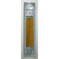 Madeira No. 4, 20m Metallic Hand Embroidery Thread, AMBER Colour 4026