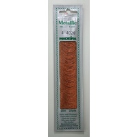 Madeira No. 4, 20m Metallic Hand Embroidery Thread, COPPER Colour 4028