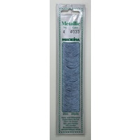 Madeira No. 4, 20m Metallic Hand Embroidery Thread, AQUA-MARINE Colour 4033