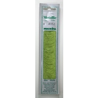 Madeira No. 4, 20m Metallic Hand Embroidery Thread, MALACHITE Colour 4052