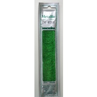 Madeira No. 4, 20m Metallic Hand Embroidery Thread, GREEN Colour 4058
