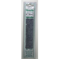 Madeira No. 4, 20m Metallic Hand Embroidery Thread, GRANITE Colour 4061
